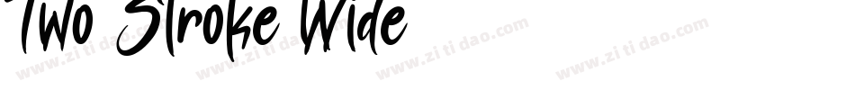 Two Stroke Wide字体转换